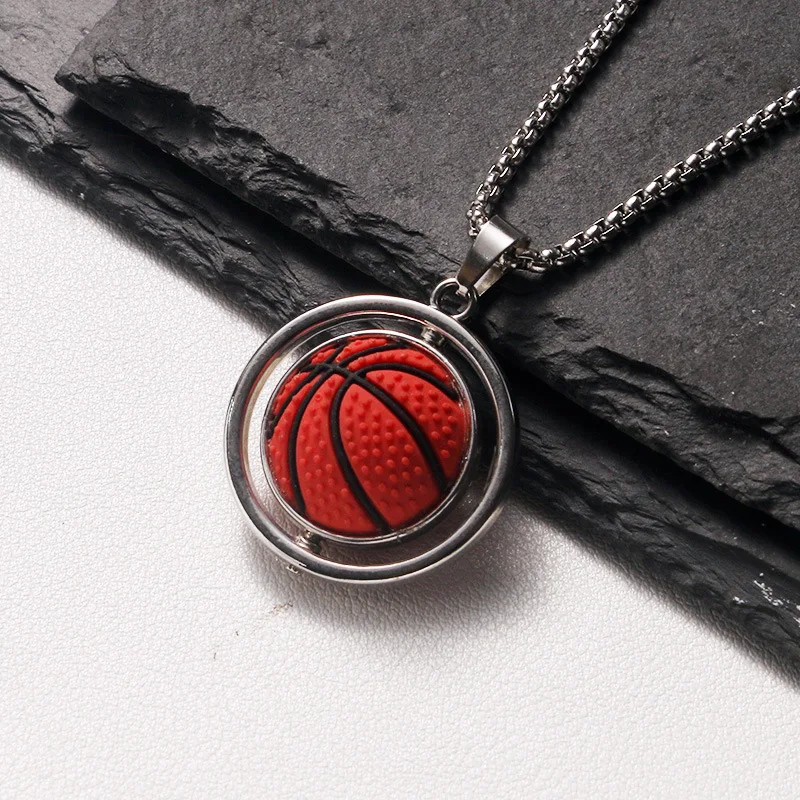 Rotating basketball square pearl chain 70cm-76