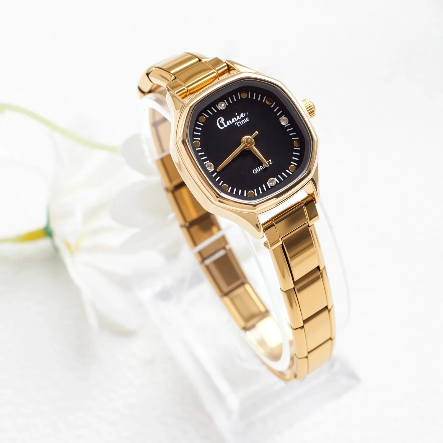 Black square disc-with watchband-279