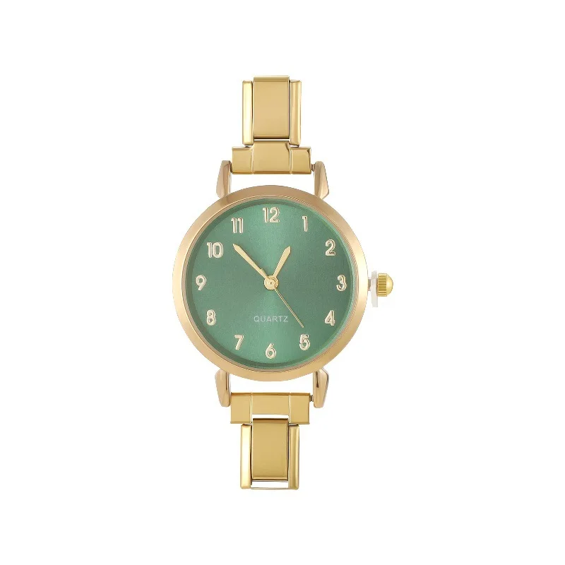 5 golden green plate-334