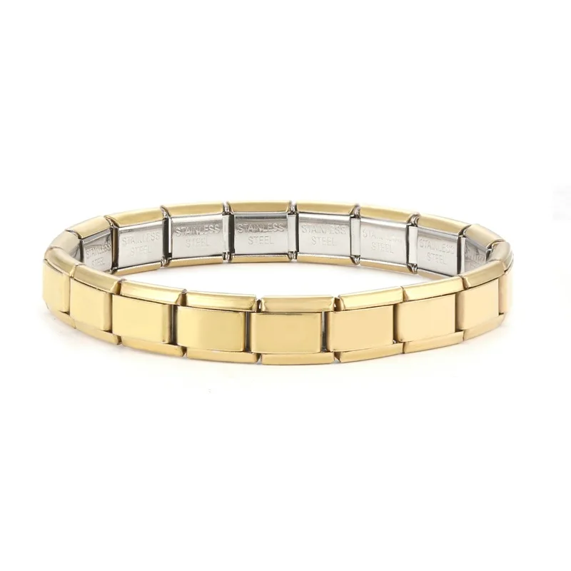 Half gold bracelet-93