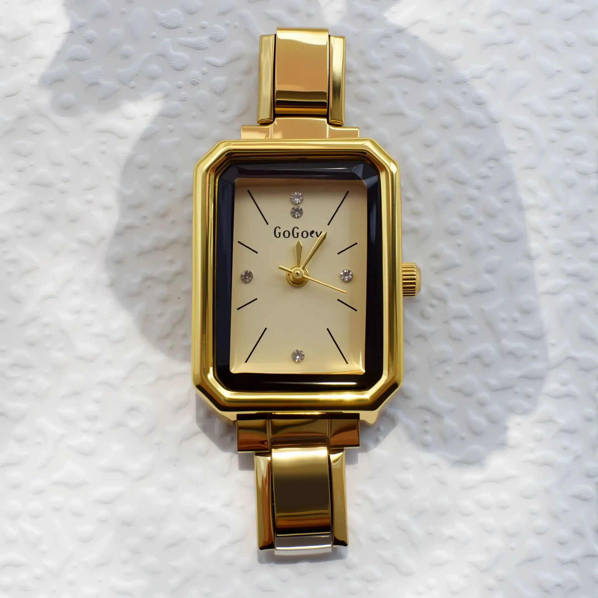 Gold square plate-42